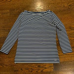 Vineyard Vines / Womens Striped Sankaty Boatneck Tee